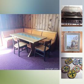 MaxSold Auction: This online auction features Corning ware, small kitchen appliances, hanging pot rack, decorative birdhouses, vintage books, life jackets, vintage toys, camping & fishing gear, MCM lighting, area rugs, pet supplies and much more!