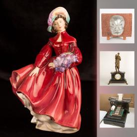 MaxSold Auction: This online auction features artworks, furniture, vintage and antique items, jewelry, decors, figurines, collectibles, Metal Hand Crafted Aluminum Iron Man Helmet and much more.