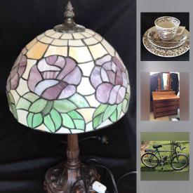 MaxSold Auction: This online auction features antique place settings, party lite, home decor, kitchen items, crystal stemware, washboard, campfire items, pet items, armchair, pillows, seasonal decor, collectible items, antique oak dresser, framed prints, art and much more!