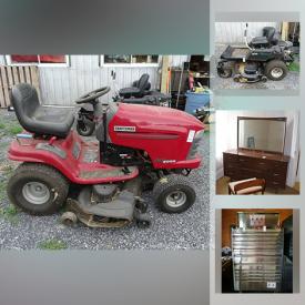 MaxSold Auction: This online auction features depression glass oil lamps, motorized bed, lift chair, washer, dryer, refrigerator, wall oven, recliners, generator, compressor tank, rototiller, new faucets, zero turn mower, Mig welder, waterloo tool boxes, tube bender, air tools, NIB programmable thermostats, chainsaws and much more!!