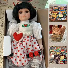 MaxSold Auction: This online auction features furniture, collectibles, vintage items, cookware, Figurines, MobileSpec Dash Cam, Foreign Coin, NASCAR Figures, hot wheels, dolls and bunnies, tools, toy, books and much more.