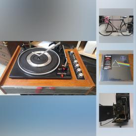 MaxSold Auction: This online auction features decor, collectibles, electronics, musical instrument, albums, binoculars, turntables, bike, camera, Pioneer tuner, speakers, swords, Luxman DZ, stereo, records, SEALED Pink Floyd and much more.