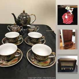 MaxSold Auction: This online auction features jewelry, furniture, vintage typewriters and radios, camera equipment, silverware, watches, collectors coins and bills, a Fender guitar, art including watercolors and lithographs, crystalware, dinnerware, cookware, decor and much more!
