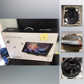 MaxSold Auction: This online auction features electronics, NIB items, Huion Graphics, DSP Echo Professional Mixer, Eufy Robo Vac, Cosori Air Fryer, Mixpresso, kitchen appliances, NIB Artist Pro, Massager, Humidifiers, NIB Mini Bike tread Mill, Simulator for Xbox, Scooters, teeth whitening unit and much more.