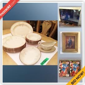 MaxSold Auction: This online auction features jewelry, artworks, electronics, kitchen appliances, lamps, ceramic china, vintage hats, comics, books and much more!