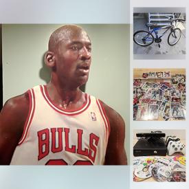 MaxSold Auction: This online auction features Michael Jordan Life size Cutout, Vintage Comics , Hockey and Baseball Cards, Autographed Sports Memorabilia such as Jessie Barfield , Meadowlark Lemon, Thurman Thomas, FurReal Animals, Kids Movies, Home Accessories and much more.