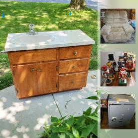 MaxSold Auction: This online auction features Seth Thomas grandmother clock, collectibles such as nutcracker collections, Mikasa, and Norman Rockwell, furniture such as Maxwell rocking chair, wooden side tables, Basset dressers, king size platform bed, and powered armchair, DVDs, porcelain decor, vintage storage trunk, books, outdoor decor, gardening equipment, glassware, kitchenware, holiday decor, bakeware, lamps, Panasonic microwave, portable air conditioner, area rugs and much more!