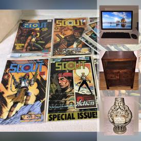 MaxSold Auction: This online auction features Dell computer, new Halloween costumes, Star Wars action figures, gaming systems, vintage apple iMac, vintage jewelry, vintage books, vintage comic books, anime, arc welder, vintage lures, German steins and much more!