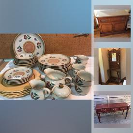 MaxSold Auction: This online auction Features Bombay Company Console Table, Tucci Pool Cue, Gibbard's Sideboard With Fitted Glass Top, Intertek Lighted Vanity Mirror With Magnifier and much more.