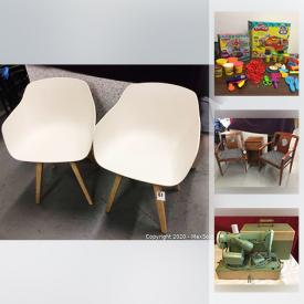 MaxSold Auction: This online auction features Nuwave cooker, modern molded chairs, toys, sporting and camping items, decor, baking supplies, hats, games, puzzles, baby items, rolltop desk, vintage sewing machine, humidifier, shag carpet, knitting items, coffee items, gowns and dresses, frames, baby dolls and barbies, stuffed toys, craft supplies, books and much more!