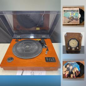 MaxSold Auction: This online auction features vinyl records- LPS & 45's, stereo equipment such as turntables, CD players, speakers, receivers, microphone, car speakers, beats headphones, antique tube device and much more!