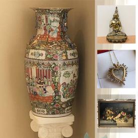 MaxSold Auction: This online auction features antique porcelain, antique Chinese vase, vintage Chinese hand embroidery, Chinese Yixing pottery teapots, Jade carvings, vintage German beer steins, vintage jewelry, TASCO telescope, Chinese glass snuff bottle, sterling silver jewelry, New Zealand wool blend gloves, Dell laptop and much more!