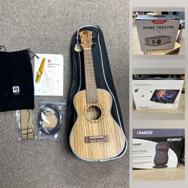 MaxSold Auction: This online auction features Artist XP pen graphics tablets, juicers, Cosori air fryer, home theatre projector, foldable drone, ukuleles, DVDs, RC cars, small kitchen appliances in box and new, speakers, vacuums, ring light, photography lights, air purifier, hanging boho chair, chair massager and much more!