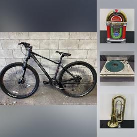 MaxSold Auction: This online auction features electronics such as a stereo turntable, vintage radio, mic system, element heaters, speakers and more, glass vases, guitar, clocks, brass, decor, dolly, ladder, tools, toys, records and much more!