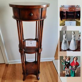 MaxSold Auction: This online auction features Cherry dining room table, Lladro porcelain figurines, Stanley children's furniture, Byers choice Christmas figurines and much more!