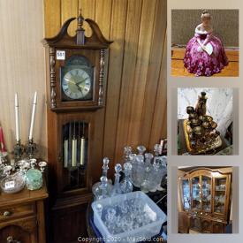 MaxSold Auction: This online auction features indigenous art, board games, Casio keyboard, microscopes, Royal Doulton figurines, Capodimonte, vintage toy tea set, small kitchen appliances, broil king BBQ, Grandfather clock and much more!