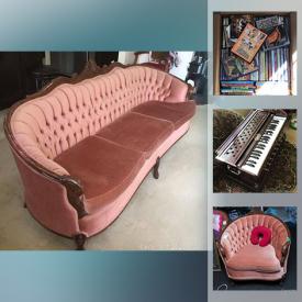 MaxSold Auction: This online auction features electronics, rugs, live plants, furniture such as a coffee table, sofa, chairs, night tables and more, clothing, decor, prints, purses, toys, camping items, books, watches, musical instrument and much more!