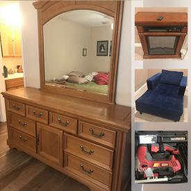 MaxSold Auction: This online auction features antique desk, snowblower, power tools, bedroom furniture, treadmill, electric fireplace, robot vacuum and much more!