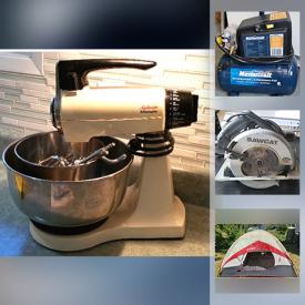 MaxSold Auction: This online auction features fly fishing rods, waders, marine/RV battery, sunglasses, doo handles, flotation vest, snorkeling items, upright freezer, hand saws, aluminum oars, collapsible pet crates, gas range, lights, ornaments, cable modem, fly reel, kitchen items, frying pans, fly fishing capes, decor, camping items, luggage, metal shelves, oars, painting items, tools and much more!