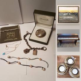 MaxSold Auction: This online auction features Roland digital piano, vintage vinyl record collection, Zvelle ladies shoes, Aynsley English Pembroke dishes, Andrew plum original painting, vintage photos, Isabella Fiore vintage handbag, vintage oriental porcelain vase and much more!