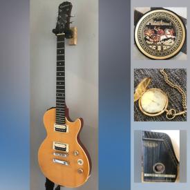 MaxSold Auction: This online auction features books, watch parts, vintage Seinheisser headphones, Brother label printer, PlayStation 2, pebble watch, MCM ice bucket, Les Paul guitar, sound amp, vintage computer, coins, watch tools, antique zither, antique clock, Manfrotto tripod, fireproof safe and much more!