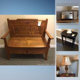 MaxSold Auction: This online auction features framed art & mirrors, lamps & tables, glass table, desks, small kitchen appliances, silverware and much more!