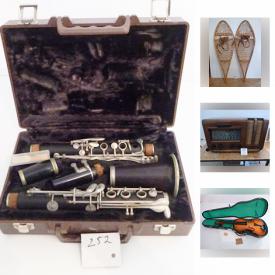 MaxSold Auction: This online auction features sunbeam mixmaster, stetsons, Aromatherapy Nebulizers, blue mountain pottery, Makita Sawall, snowshoes, metal detector, keyboard, art glass, teacups, Pfaltzgraff, vintage postcards, cameras & lens, ceramic figurines, wet suit, violins, clarinets and much more!