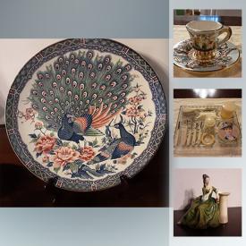 MaxSold Auction: This online auction features Staffordshire bone China florals, amber glass, blue mountain pottery, teacups, antique majestic heater, antique stoneware crocks, Royal Doulton figurines, collector plates, milk glass, games, vintage brooches, vintage tins, craftsman circular saw, DVDs, historical maps and much more!