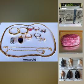 MaxSold Auction: This online auction features vintage jewelry, vintage books, teacups, vintage M&M collectibles, vintage star wars figures, gems, hiking backpacks, vintage collector cards, sports equipment and much more!