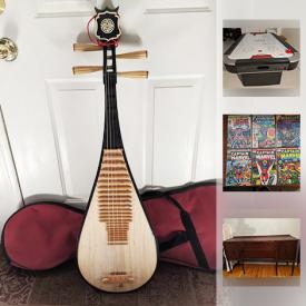 MaxSold Auction: This online auction features child's bicycle, NIB Echo dot, vintage Marvel comics, air Hockey table, Chinese musical instrument, small kitchen appliances, stereo equipment and much more!