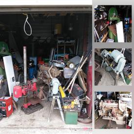 MaxSold Auction: This online auction features turbo diesel engine, bandsaw, drill press, auto parts, auto body tools, sanders, mechanics tools, Starwars toys and much more!