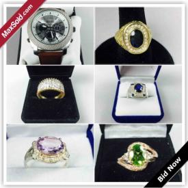 MaxSold Auction: This online auction is described as a vintage estate and contemporary jewelry auction.  Gold, silver, diamonds, gemstones, and men's watches.