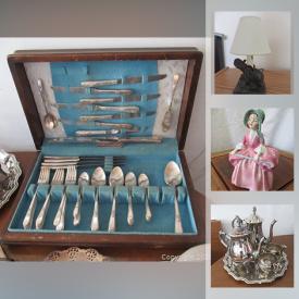 MaxSold Auction: This online auction features jewelry, Buddha figures, golf clubs, teacups, futon, area rugs, exercise equipment, Royal Doulton figurines and much more!