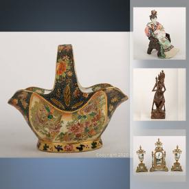 MaxSold Auction: This online auction features Chinese hand-painted dishes, antique Chinese porcelain, vintage brass telescope, musical jewelry boxes, cast iron Coalbrookdale plate, wooden sculptures, Chinese collectors plates, vintage Chinese bowls, vintage Chinese lacquer stackable boxes and much more!