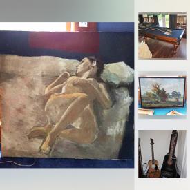 MaxSold Auction: This online auction features vintage jewelry, furniture, Ryobi scrolling saw, vintage golf clubs, antique brass bed, Philip Koch paintings, power tools and much more!