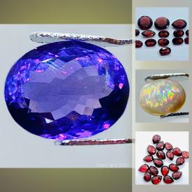 MaxSold Auction: This online auction features Purple Amethyst, Hand-carved Gemstones, Columbian Emerald, deep red garnets, Yellow-orange Sapphire, pink tourmalines, blue topazes, tigers aye cluster earrings, light brown morganite and much more!