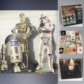 MaxSold Auction: This online auction features artworks, collectibles, Star Wars feature, printer, camera, PSP, PS2, records, floor lamp, bike, Bridget Jones Diary gold plaque, Hotwheels, fidget spinners, carpet, electric fan, treadmill, kids items and much more.