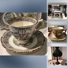 MaxSold Auction: This online auction features collectibles such as Danish Holmegaard decanter, Wedgwood, Royal Albert, and Aynsley, original art with COA, electronics such as Technics floor speakers, HP photocopier, Precision speakers, and Luxman amp, serving ware, crystal ware, books such as travel and cookbooks, furniture such as wicker chairs, vintage ice cream shoppe stacking chairs, power tools such as Skilsaw, mitre saw, and Delta grinder, light fixtures, lawn sprinklers, art prints, Dutch pewter, Asian decor and much more!