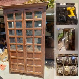 MaxSold Auction: This online auction features Curio cabinets, stereo equipment, tools, watches, games, small dog clothes, baseball cards, evaporation cooler, hitch, toys, small kitchen appliances, shampooer, live animal trap, inversion table, costume jewelry, printers and much more!