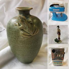 MaxSold Auction: This online auction features antique Staffordshire ceramic figures, wade tea figurines, Goebel Olszewski miniatures, fine Bone China, stamps, costume jewelry, dragon stone bracelets, vintage tokens and much more!