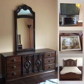 MaxSold Auction: This online auction features electronics, hall table, china cabinet, dining room table, table and chairs, kitchenware, bed, dresser, night tables, Armoire, lamps, office chair, desk, art, armchair, patio set and much more!