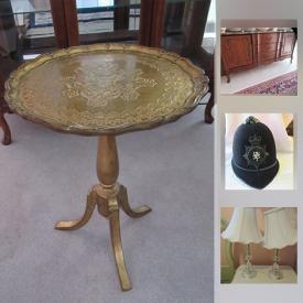 MaxSold Auction: This online auction features cast iron scale, MCM furniture, LCD TV, British India style carpet, Sherlock manning piano, French Provincial style furniture, copper jug, Optina binoculars, wireless headphones, fishing waders, Riefler drafting tools and much more!