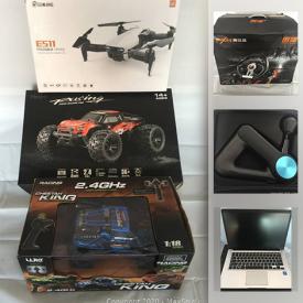 MaxSold Auction: This online auction features vintage toys, legos, robotic vacuums. small kitchen appliances, drone, RC car, pet supplies, car camera, LED lights, skis, power tools and much more!