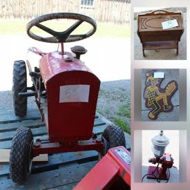 MaxSold Auction: This online auction features antique lightning rod, window sir conditioner, camping tents, propane deck heaters, pool cues, large wooden signs, antique metal signs, antique wagon wheels, woodworking tools, antique stoves and much more!