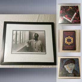 MaxSold Auction: This online auction features Nelson Mandela limited edition photograph vintage vinyl, Turntables, Leonard Cohen signed book, Joni Mitchell voices book, Richard Avedon portraits book, iPad and much more!