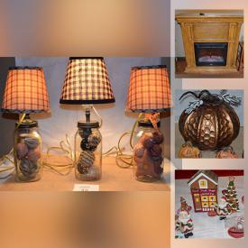 MaxSold Auction: This online auction features Scentsy warmers, diffusers, Yesterday's Child and Boyd's Bear figurines, Christmas decor, diecast cars, Corningware, bread boxes, empty jewelry boxes, vintage items, candles and candle holders, aluminum ladders, but-out pots, artificial trees, hanging snowflakes, shelving stand, electric fireplace, decor and much more!