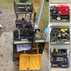 MaxSold Auction: This online auction features workshop and hardware tools by DeWalt, Black and Decker, and Craftsman including grinder, saws, hand tools including sanders and drills, home hardware, auto body tools and jacks, air compressors, welding, generators, jack hammer and cement mixer, fitness, refrigerator, electronics including TV and stereo, furniture, snowblower and anvil, gravel and cut pine, scaffolding and much more!