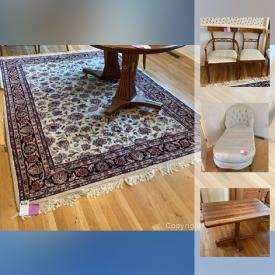 MaxSold Auction: This online auction features MCM upholstered chair, natural blue fox fling, oriental rugs, treadmill, office supplies, small kitchen appliances and much more!