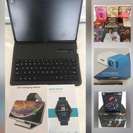 MaxSold Auction: This online auction features electronics such as tablets, portable monitor, podcast items and more, stereo equipment, clothing, sports items, records, Disney items, phone cases, shiatsu massager, LED projector, cordless stick vac, retail scale, robotic vacuum, podcast ring and much more!