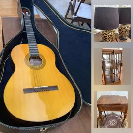 MaxSold Auction: This online auction features an Oscar Schmidt guitar, Getzen trumpet, guitars, Drexel furniture, Wooden furniture such as tables, chairs and desks, rugs, vacuums, lamps, kitchenware, televisions, books, golf equipment, smith-corona electric typewriter and much more!